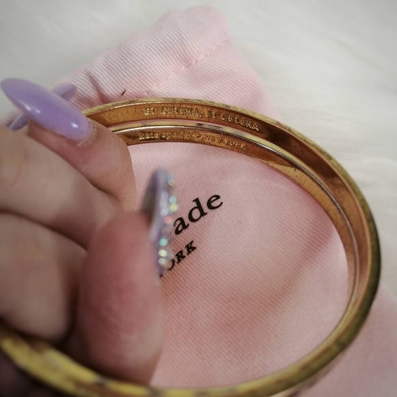 Kate Spade Black and Gold Bracelet Bangle Set - Picture 5 of 5